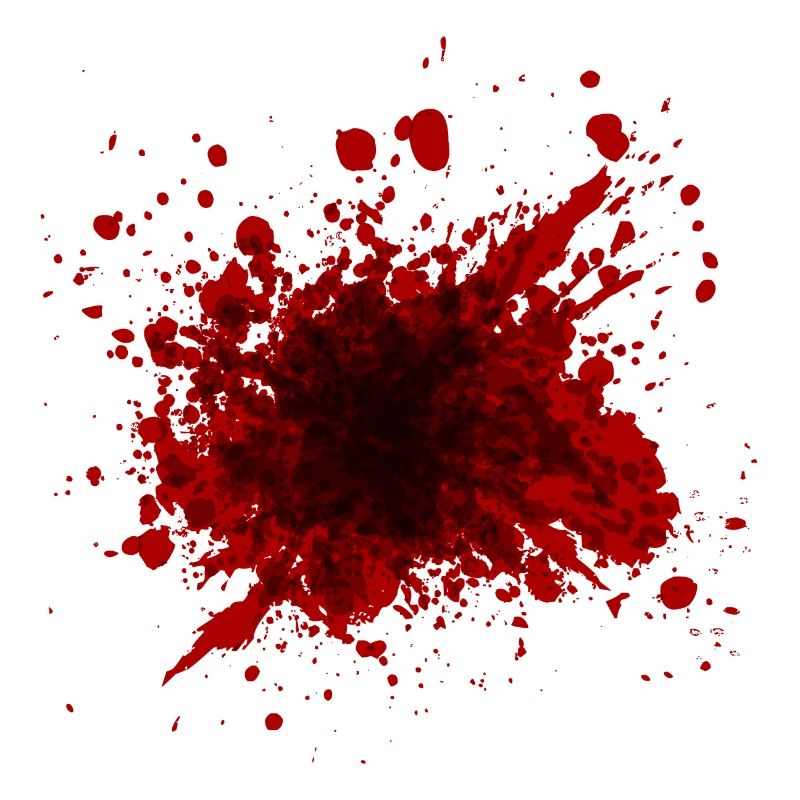 Gunshot wound blood stain