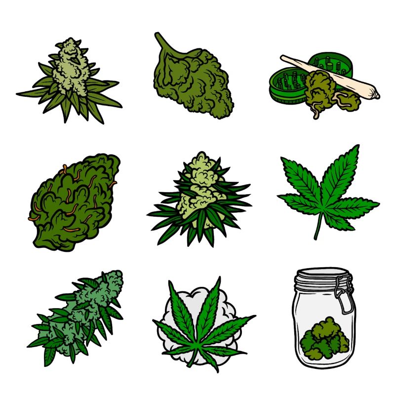 Cannabis, Weed Sticker Pack