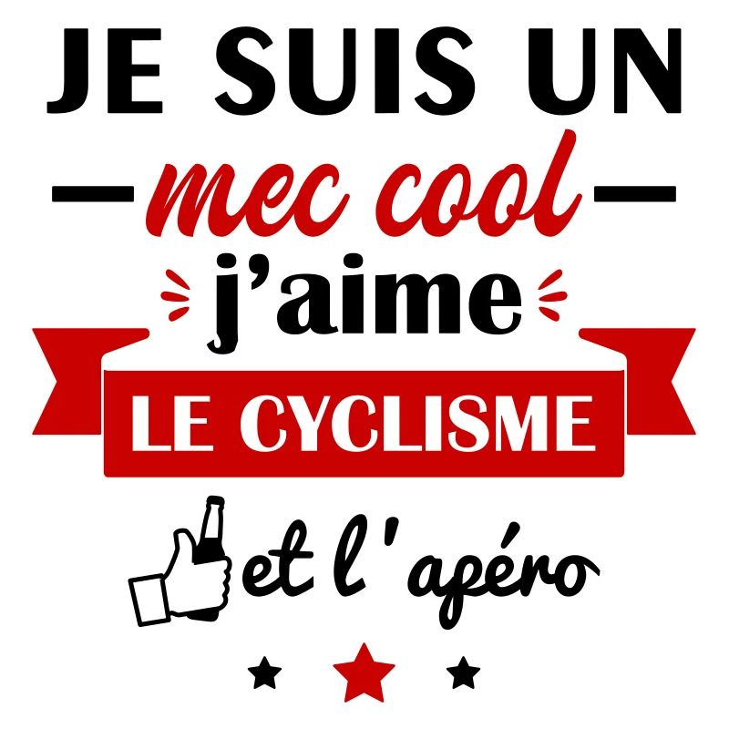 Mec cool cyclisme, idée cadeau cycliste, vélo