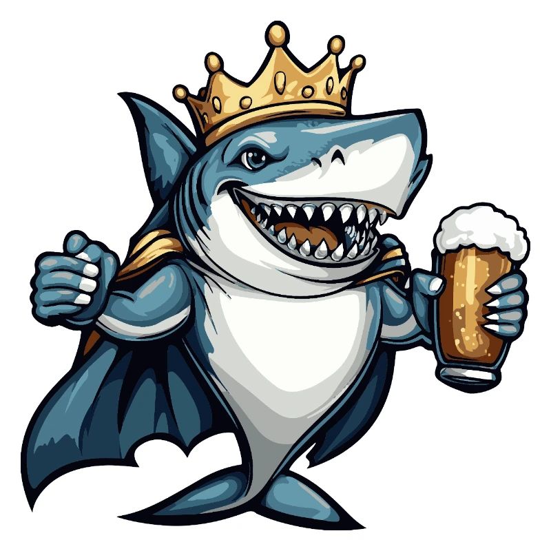 Bière de requin drôle