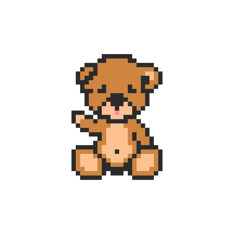 Pixel Teddy Bear