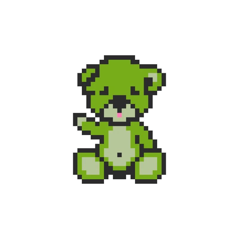 Pixel Bear Landscape