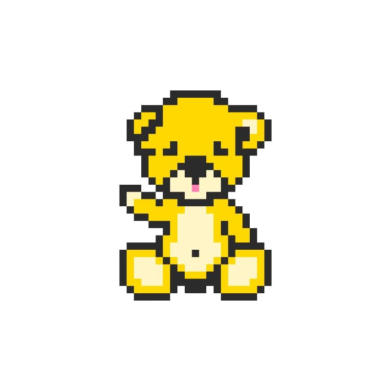 Pixel Bear Sunny