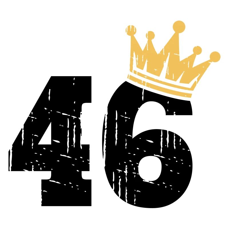 46 Crown 46th Birthday 46 years old