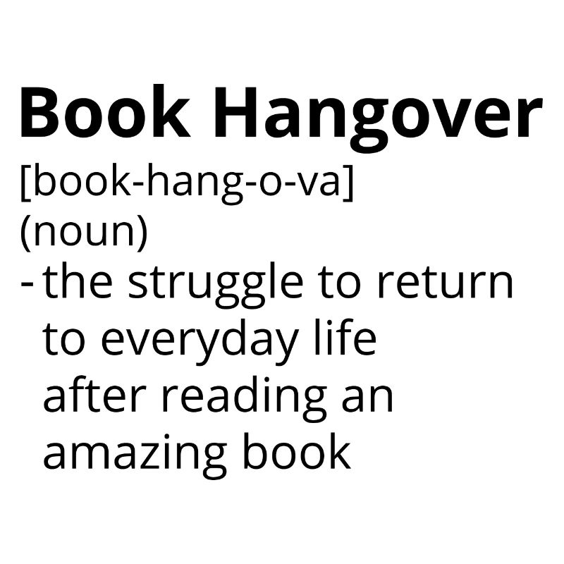 Book Hangover Definition Description