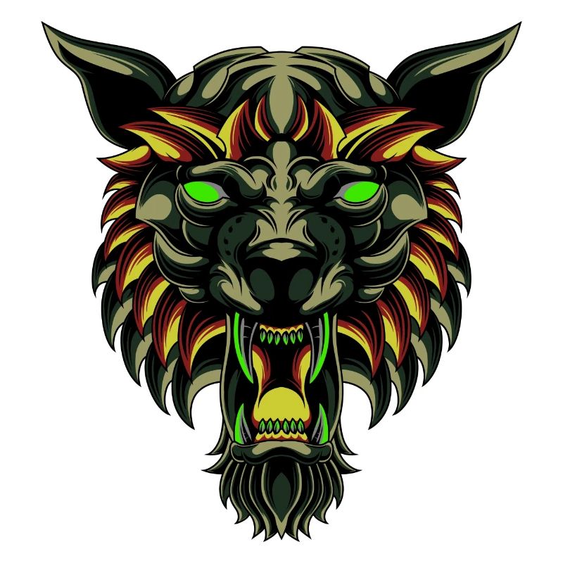 Wolf Tshirt, Wolf Liebhaber Tshirt Werwolf