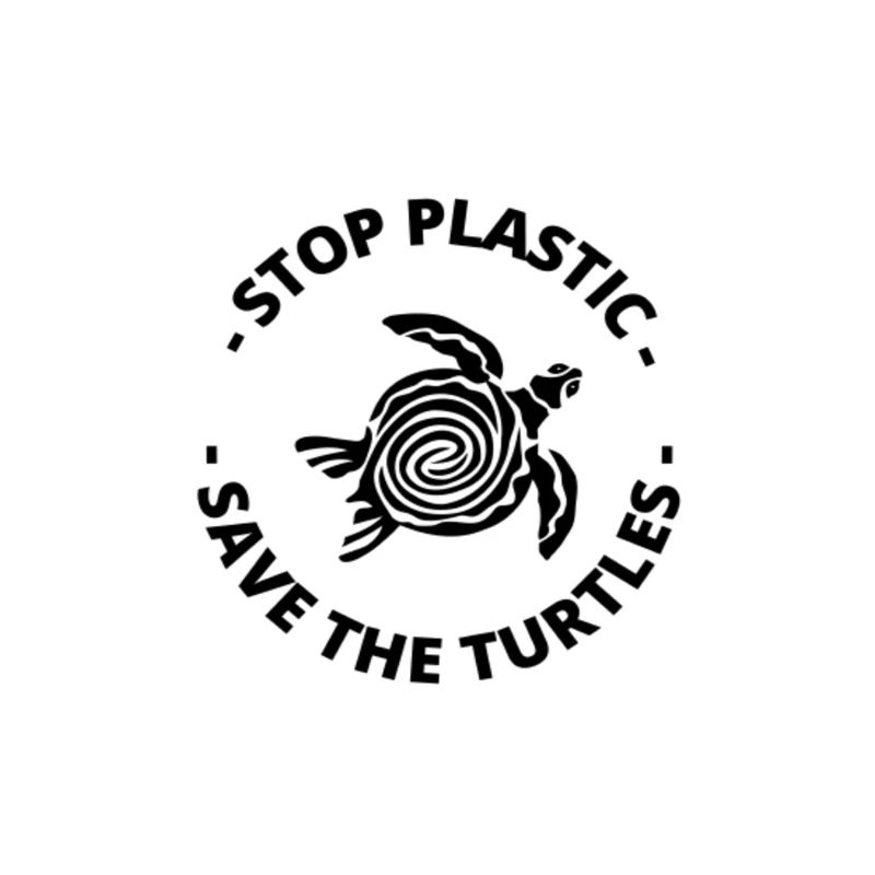STOP PLASTIC - SAVE THE TURTLES