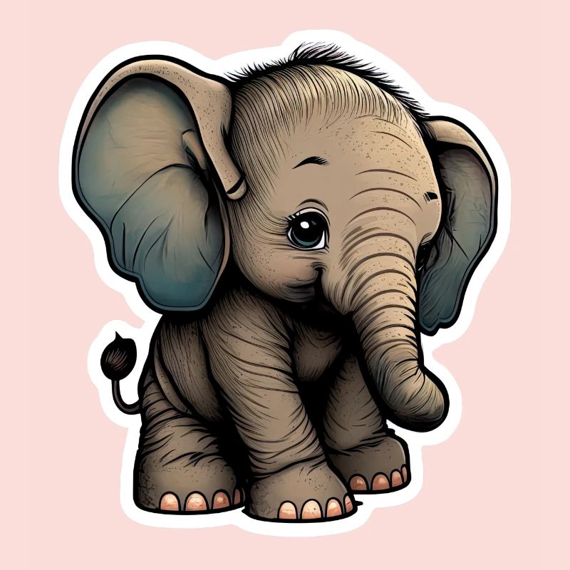 Mignon bébé éléphant