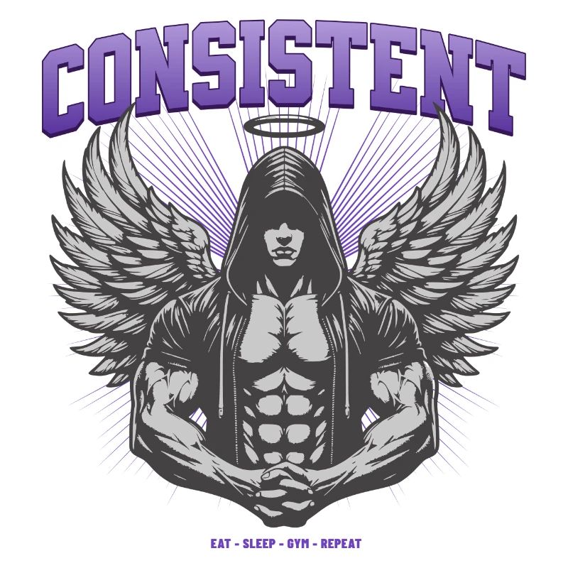 Consistent Gym Engel Design - Eat Sleep Gym Repeat