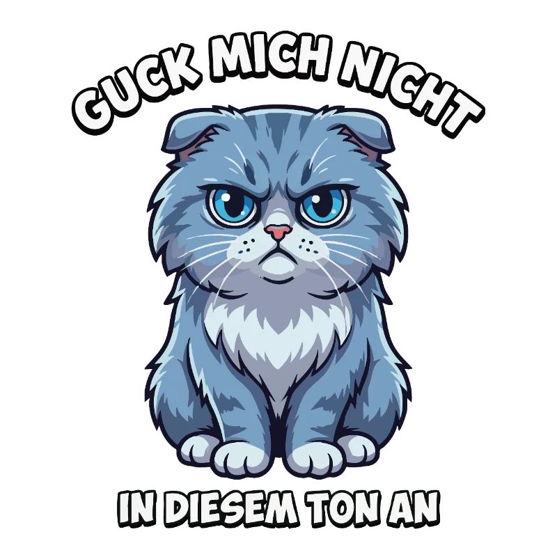 Ne me regarde pas comme ça – chat de dessin animé