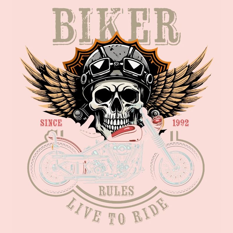Biker Rules - Since 1992 - Live to Ride