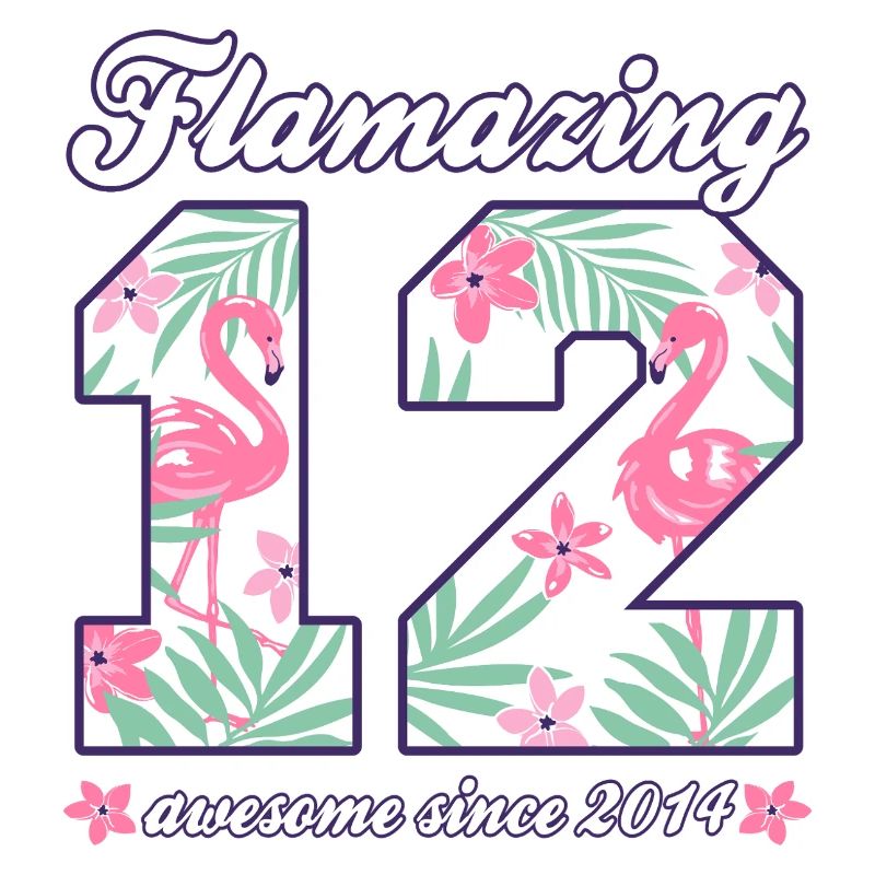 12. Geburtstag 2026 Flamingos Mädchen Geschenkidee