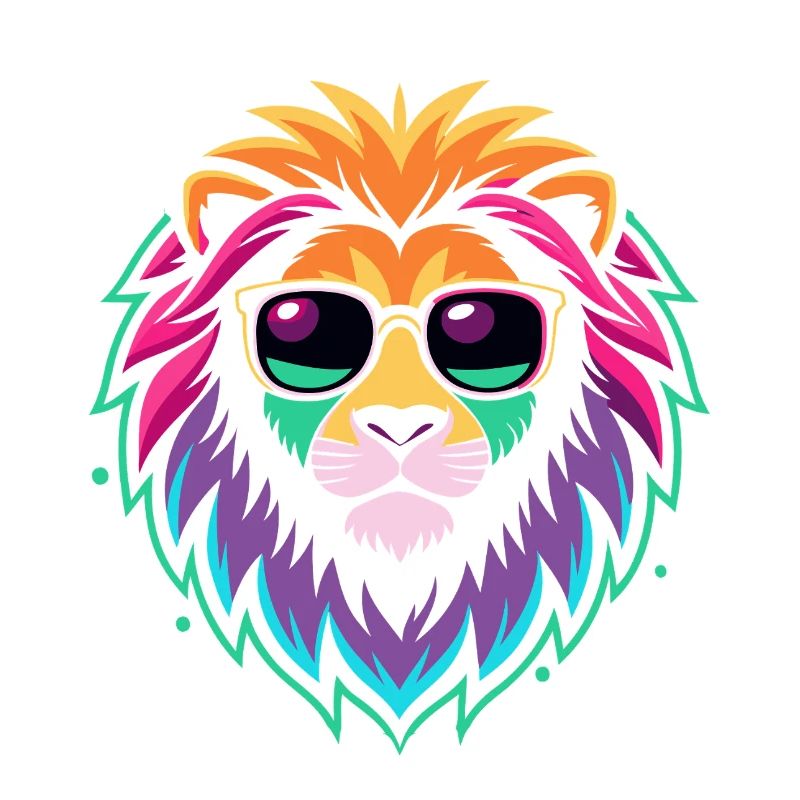 Rainbow Lion Sunglasses