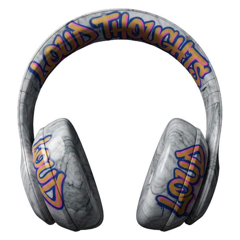 Pensées bruyantes Casques graffitis