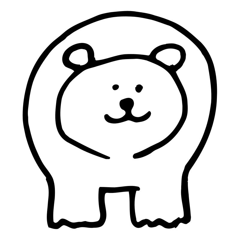 Bear printed 2 sides