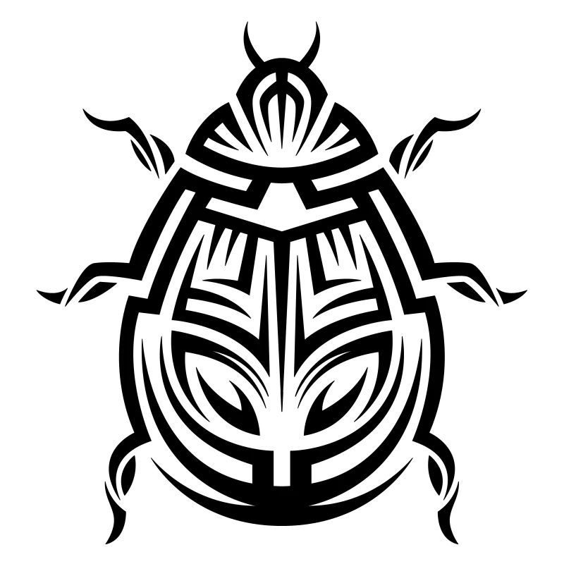 Ladybug Tribal Tattoo