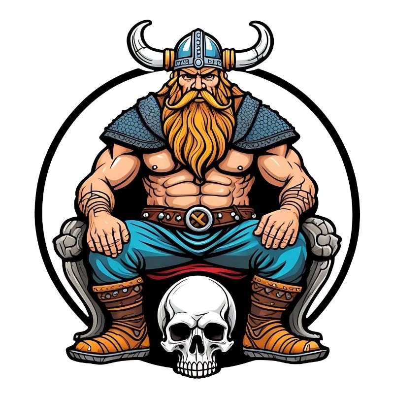 Vikings avec crâne