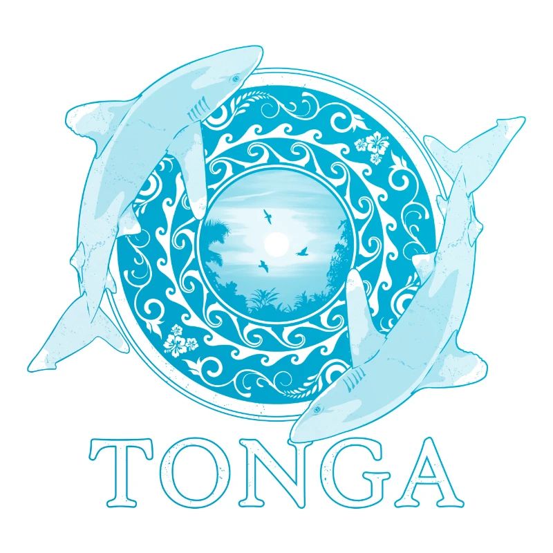 Requins de récif à pointe blanche Tonga Pride