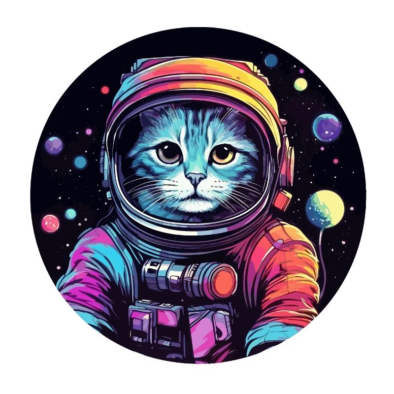 Katze Space Astronaut