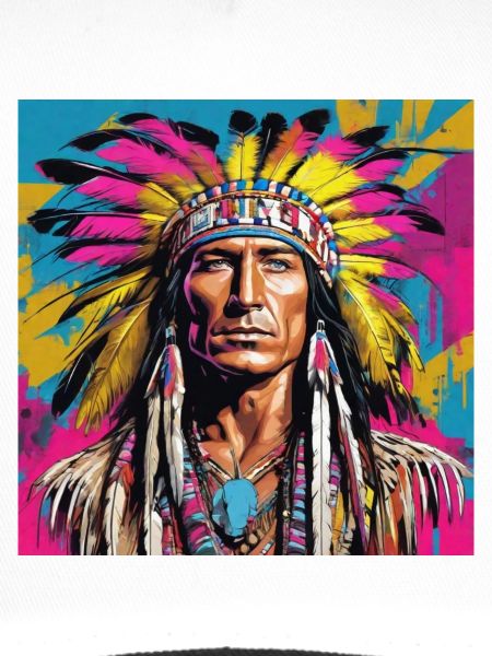 winnetou,indianer,illustration,graffiti,bunt