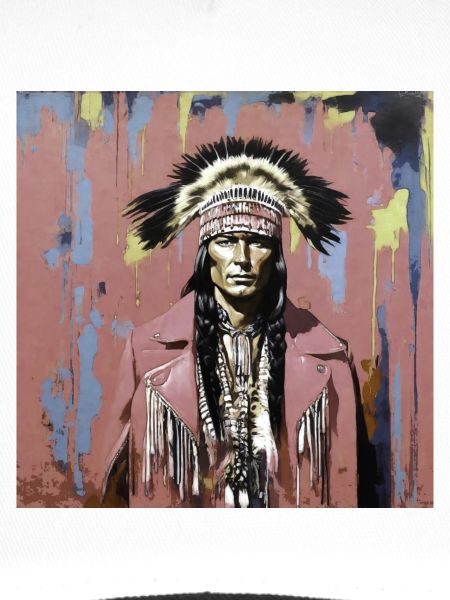 winnetou,indianer,illustration,graffiti,bunt