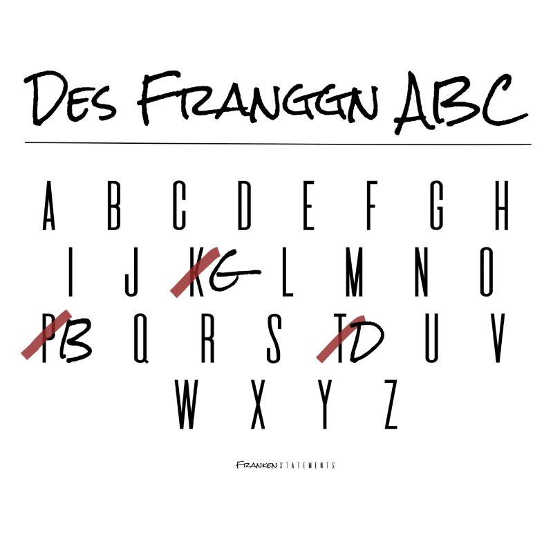 Des Franggn ABC - Franken Statements