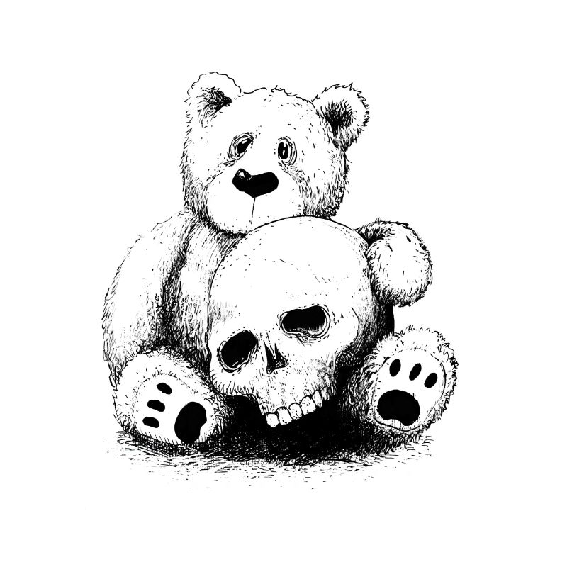 Bear With Skull