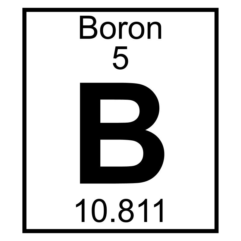 Periodic table element 5 - B (boron) - BIG