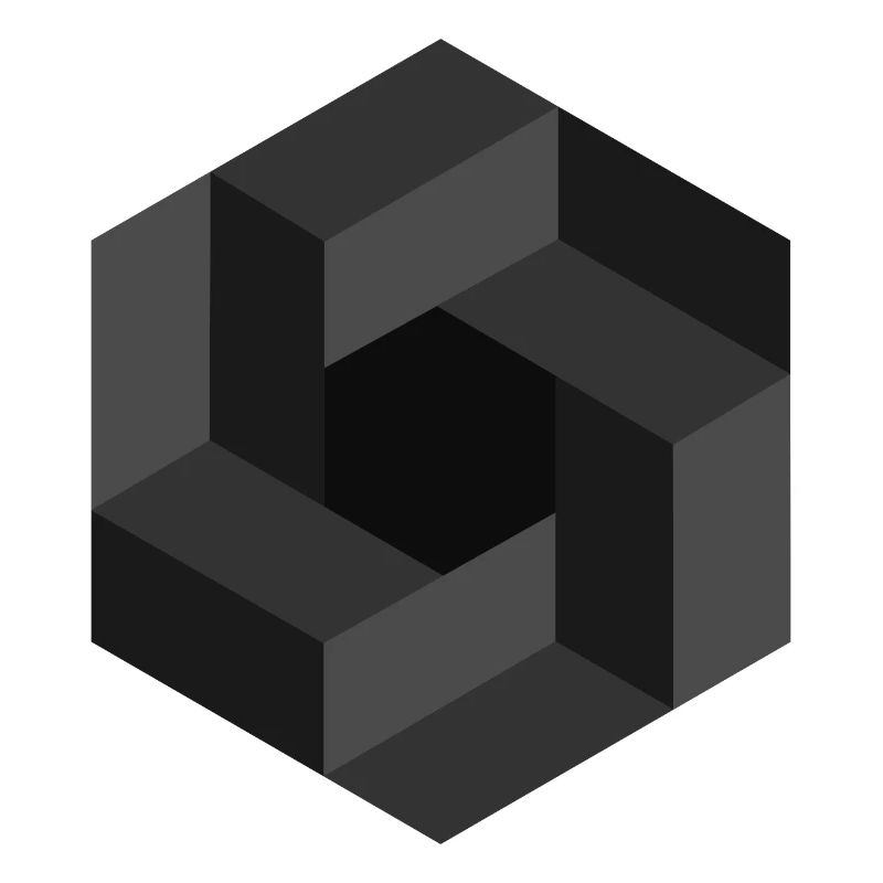 Abstract Geometric Pattern in Grayscale