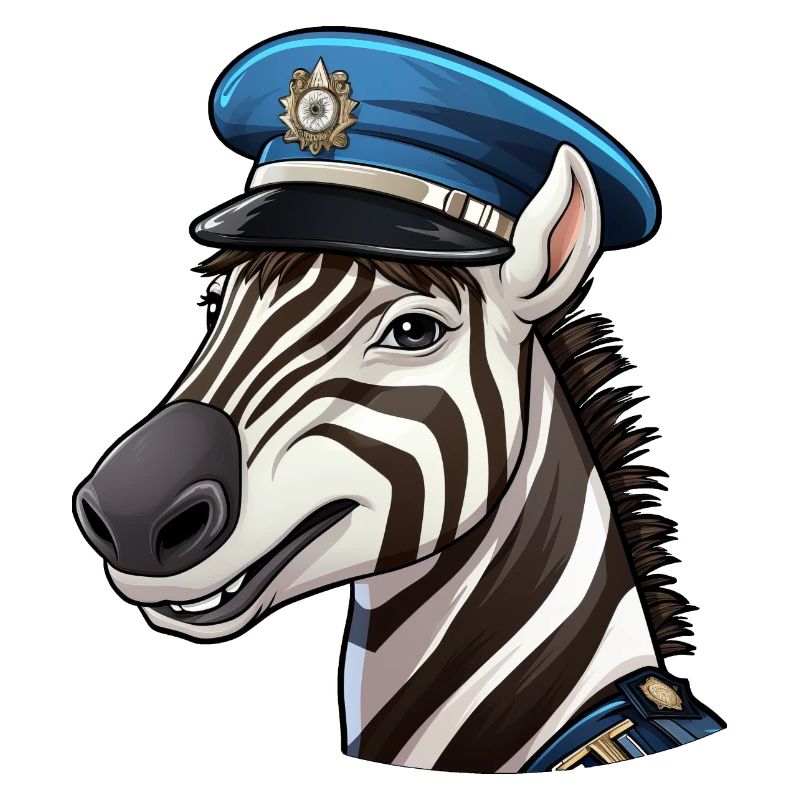 Zebra Policewoman