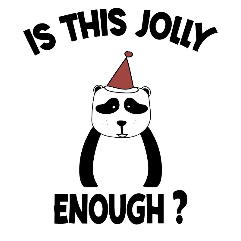 Is This Jolly Enough Funny Panda Christmas Light