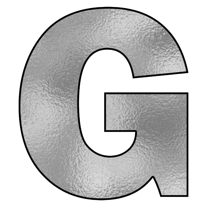Letter G Silver