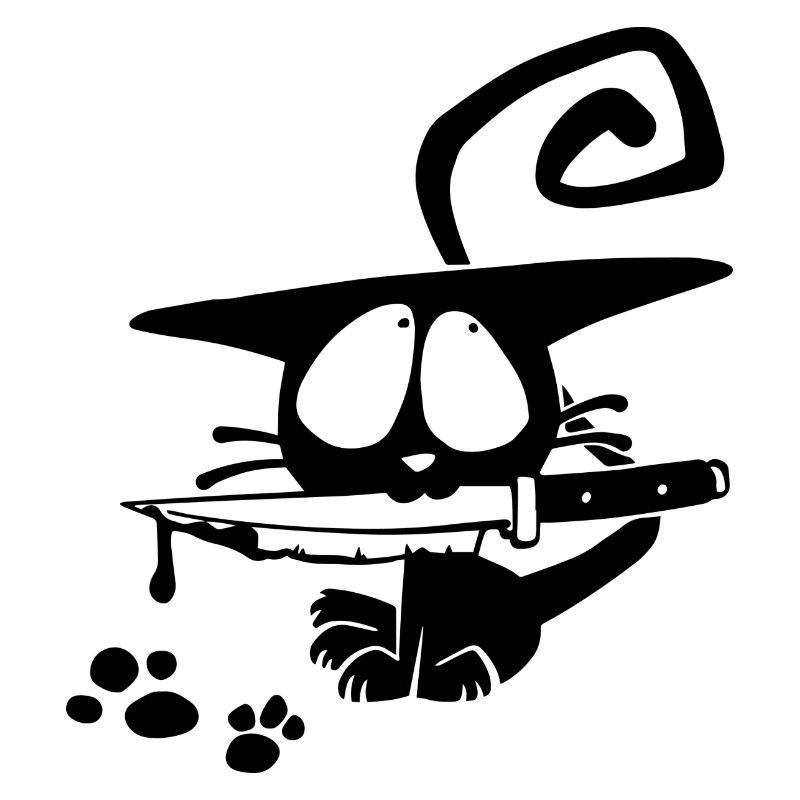 Cat With Knife