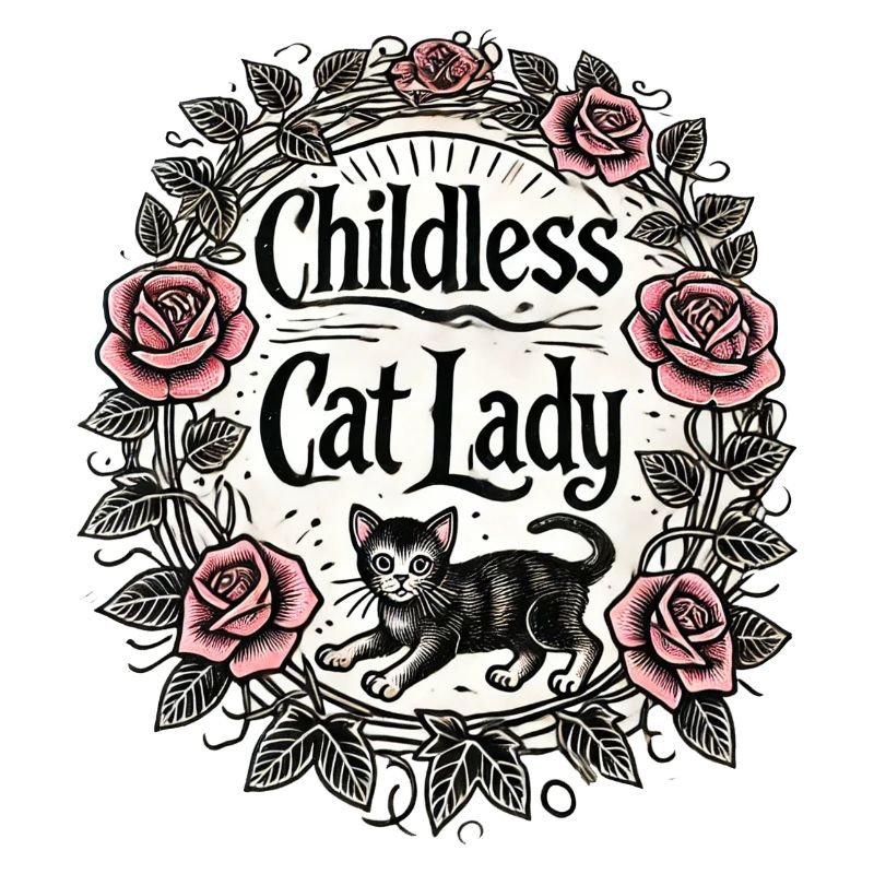 Dame chat sans enfant