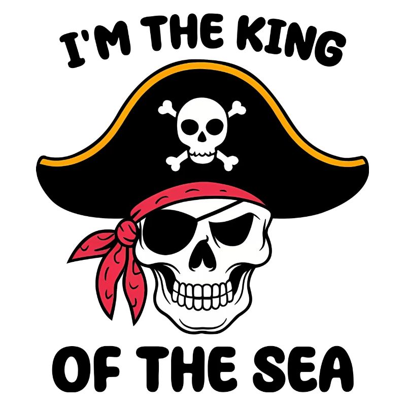 Pirate skull with eye patch