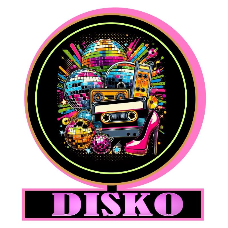 Disco Retro Cassette Neon Gloss