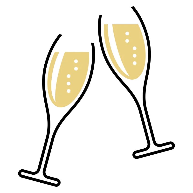 2 Sektgläser (Sekt / Oval / Offen / 2C)