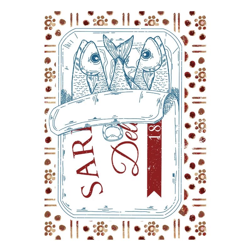 Vintage Trendy Sardines Visual