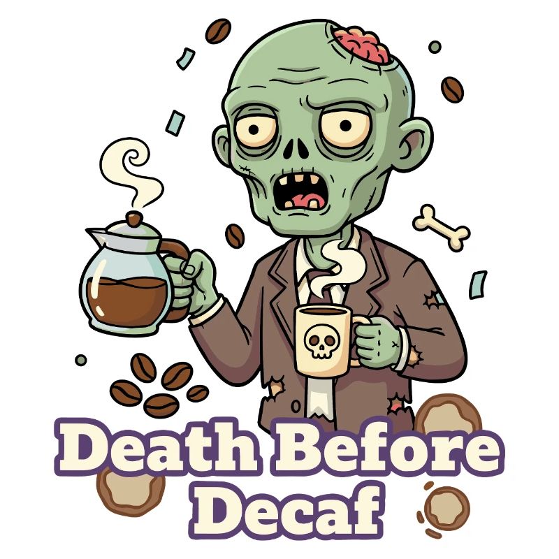 Zombie Kaffee Tod vor Decaf