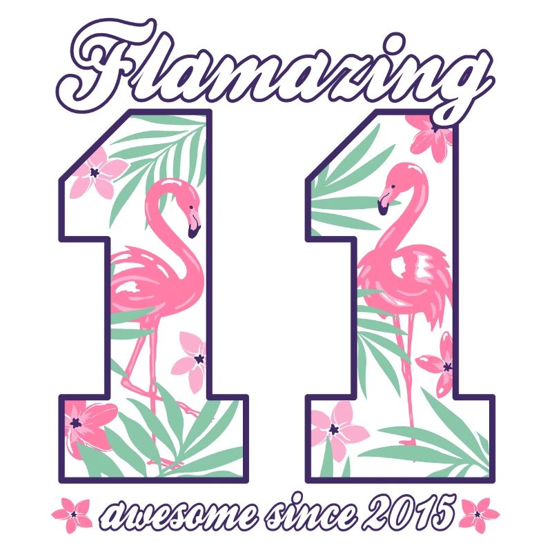 11. Geburtstag 2026 Flamingos Mädchen Geschenkidee