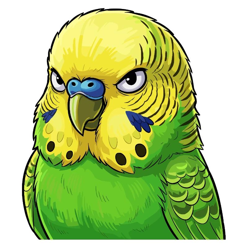 Jaune vert perruche vibrant