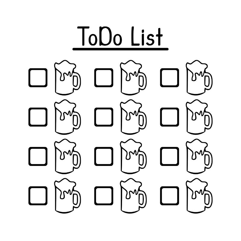 To Do Liste Bier