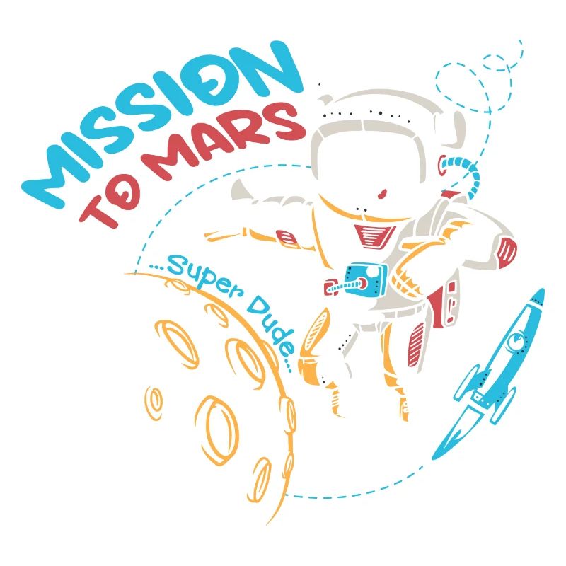 Brave Space Astronaute Bear Graphic