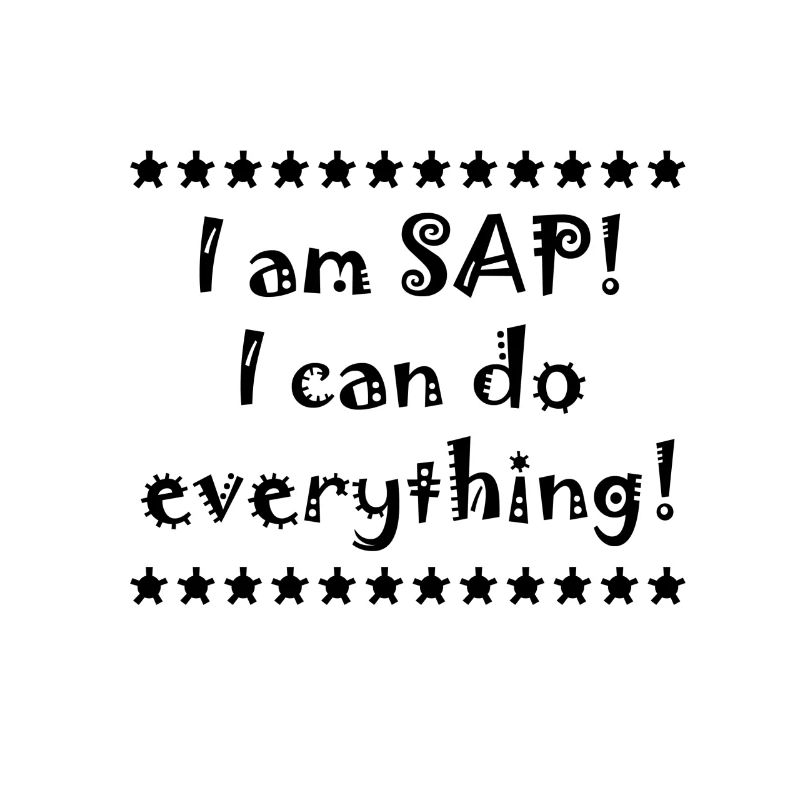 I am SAP! I can do everything!