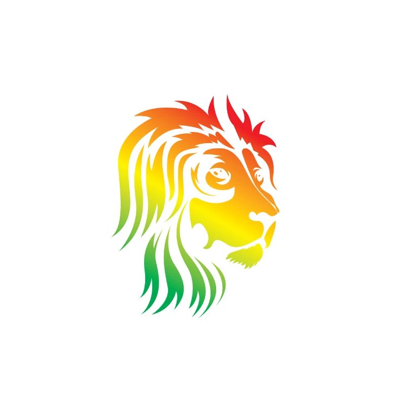 Rainbow Lion Head