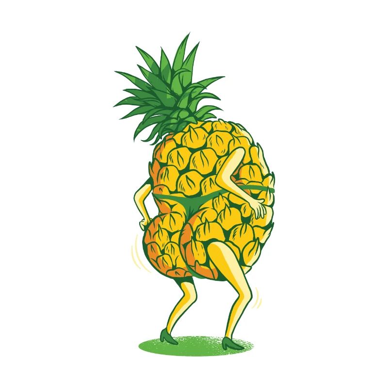 Pineapple tanga string dancing fruit twerking