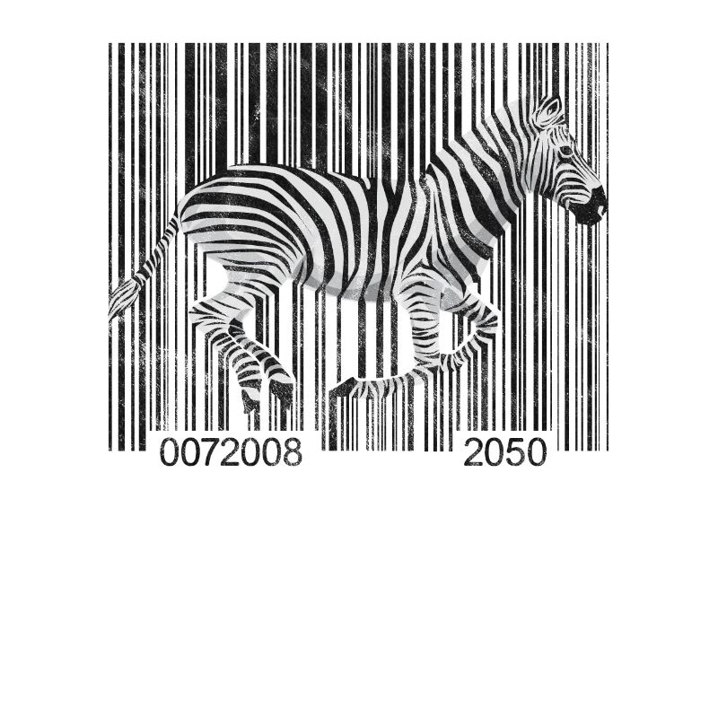Zebra Barcode Running Graphic