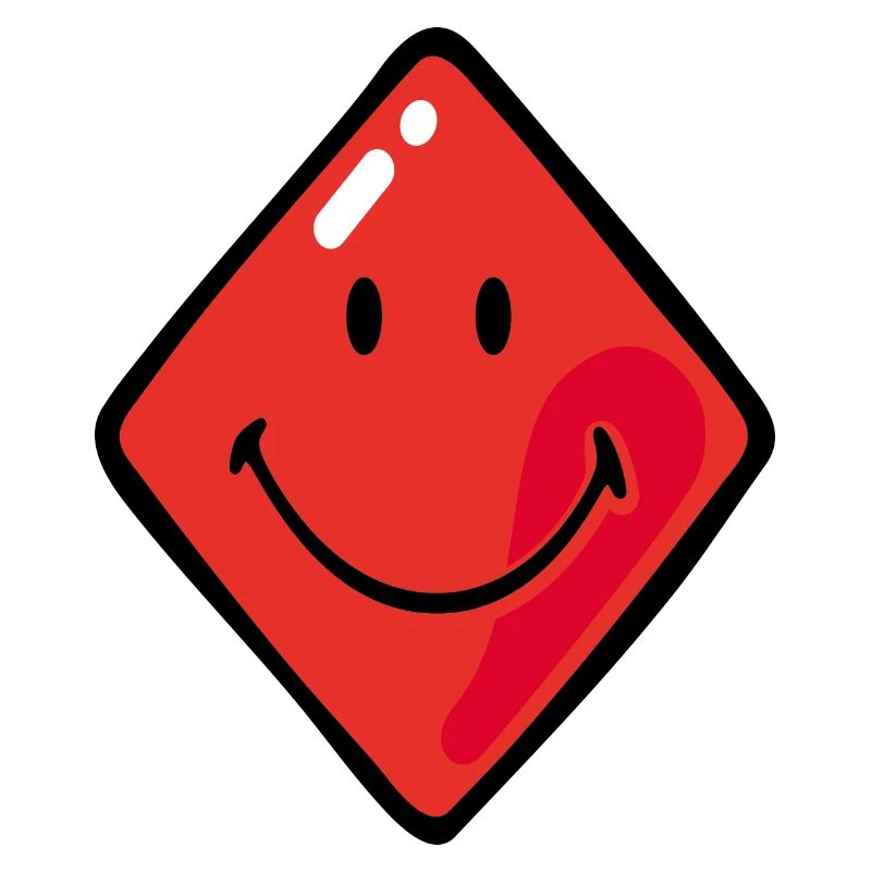 Smiley Diamonds Red
