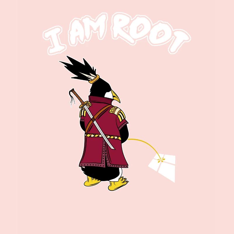 Linux Penguin I Am Root Geeks Nerd Computer Ninja