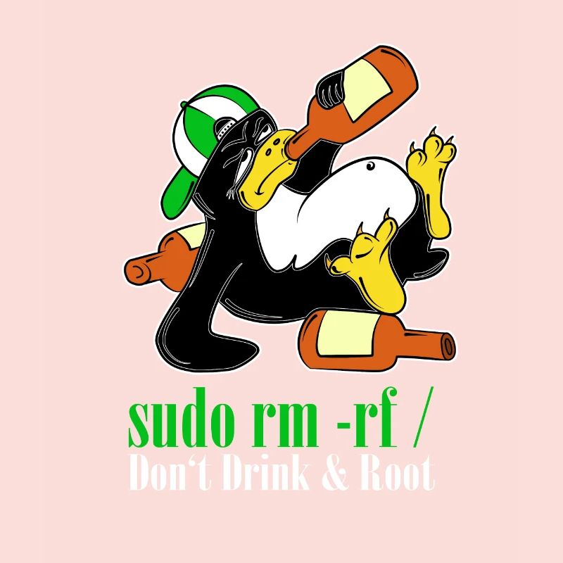 Linux Pinguin Sudo Admin Lustig Informatik PC Nerd